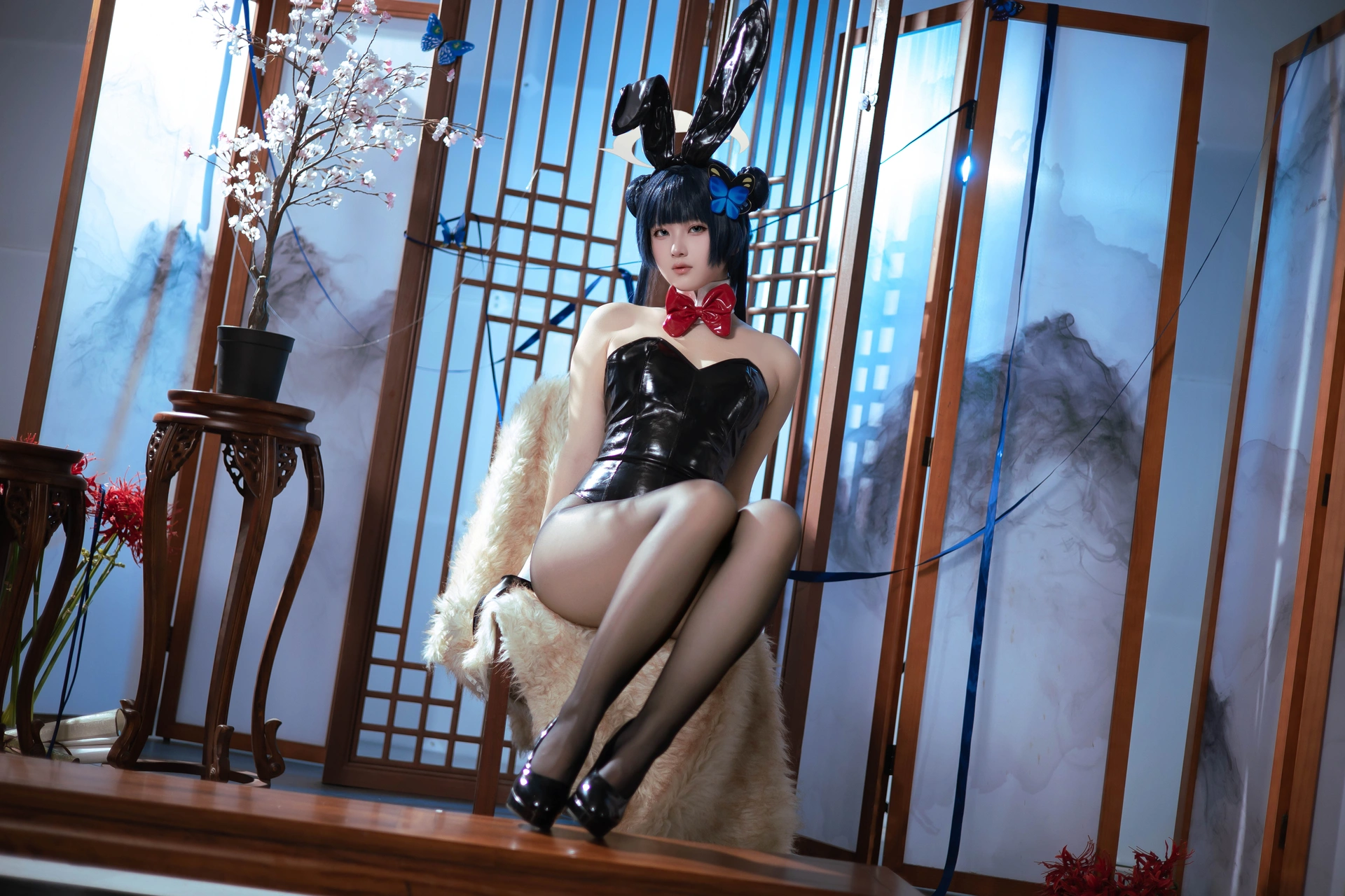 屿鱼 – No.041 蔚蓝档案 龙华妃咲 兔女郎 0